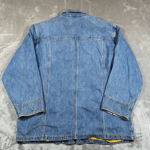 Vintage G Unit Denim Shirt Men XXL Blue Button Up Shacket Heavyweight Hiphop Y2K - Picture 2 of 11